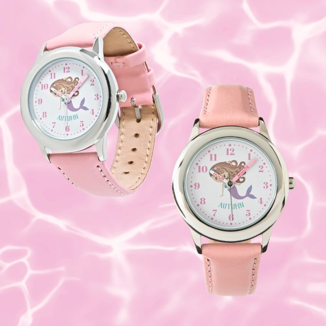 Mermaid Personalised Custom Kid's Watch (Creator Uploaded)
