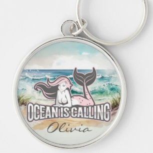 Mermaid Pink Key Ring