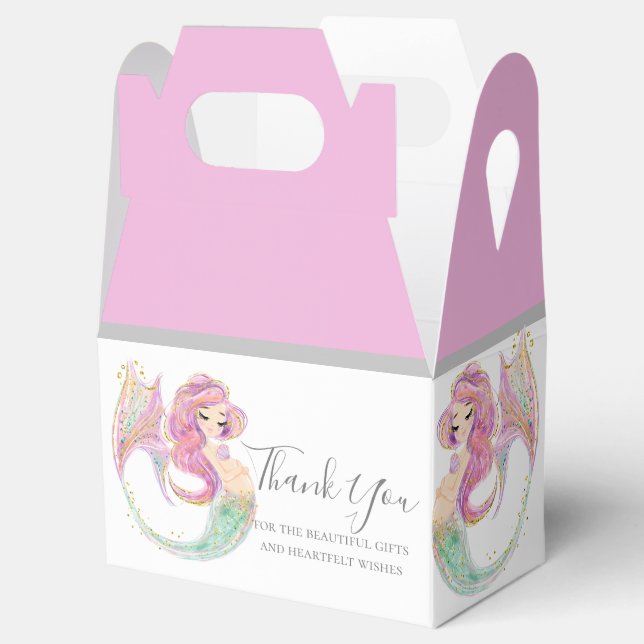 MERMAID pink party    Favour Box (Opened)