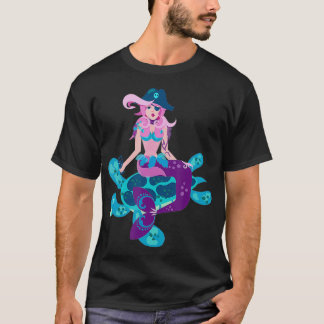 Mermaid Pirate  Women Men Children  T-Shirt