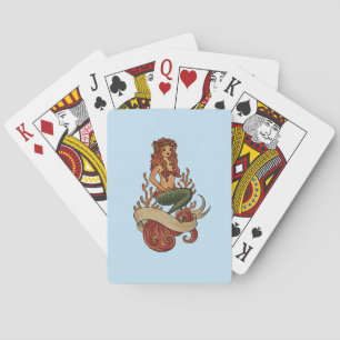 mermaid playing cards