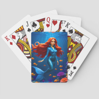 Mermaid playing cards