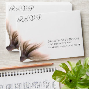 Mermaid Posh Scales   Dusty Terracotta Address Envelope