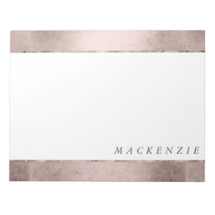 Mermaid Posh Sheen Dusty Terracotta Peach Custom Notepad