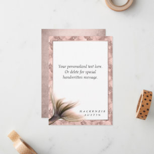 Mermaid Posh Tail   Dusty Terracotta Peach Custom Card