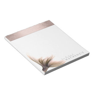 Mermaid Posh Tail   Dusty Terracotta Peach Custom Notepad
