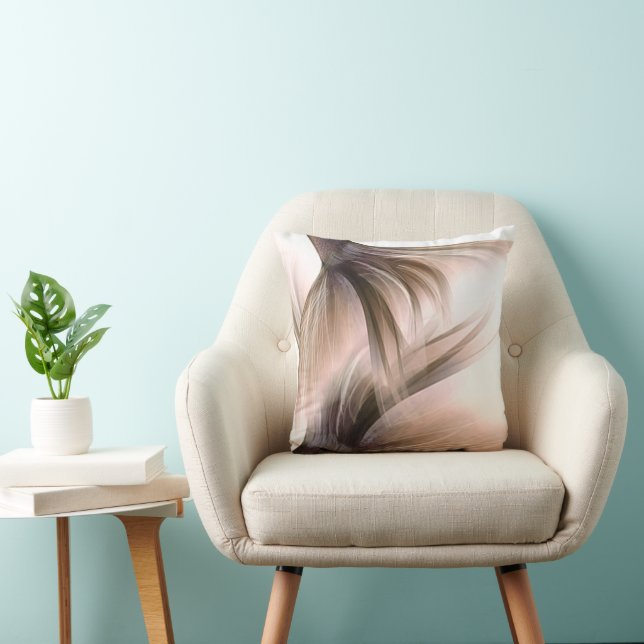 Mermaid Posh Tail | Dusty Terracotta Peach Sheen Cushion (Chair)