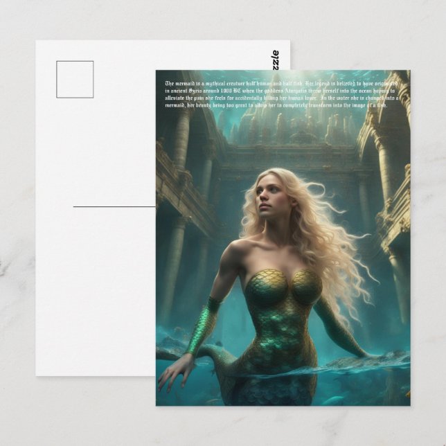 Mermaid Postcard (Front/Back)