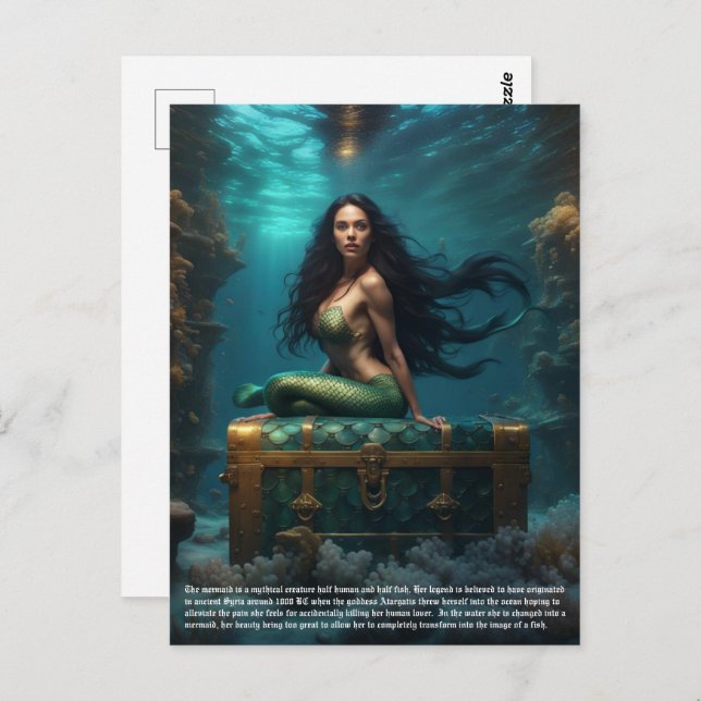 Mermaid Postcard (Front/Back)