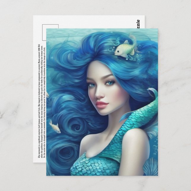 Mermaid Postcard (Front/Back)
