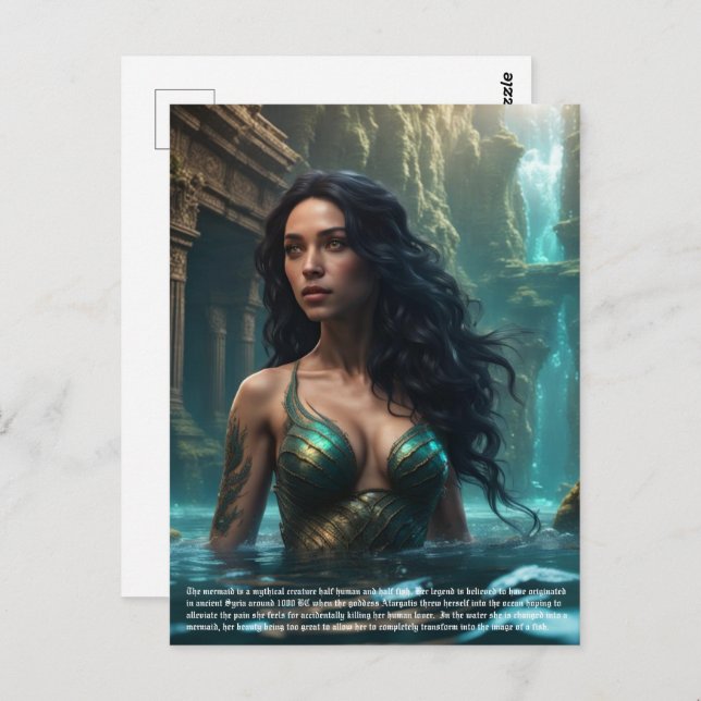 Mermaid Postcard (Front/Back)