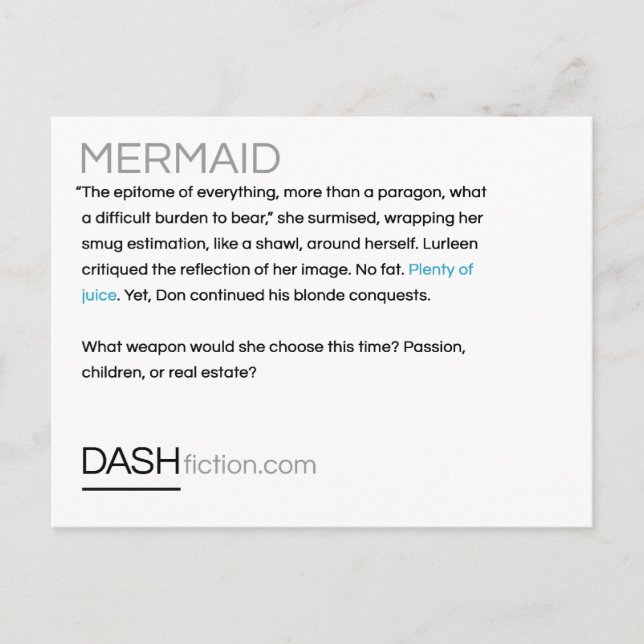 Mermaid Postcards (Front)