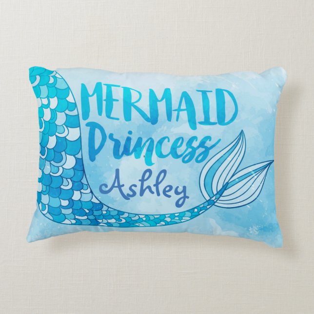 Mermaid Princess Pillow (Back)