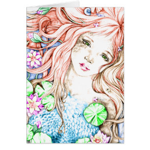 Mermaid Princess Watercolor