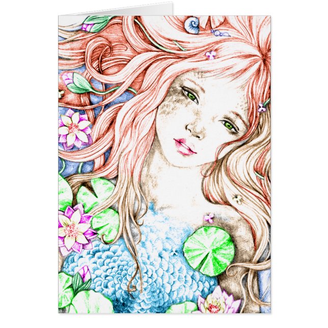 Mermaid Princess Watercolor (Front)