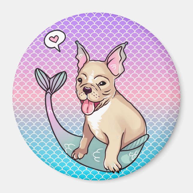 Mermaid Pup Magnet (Front)