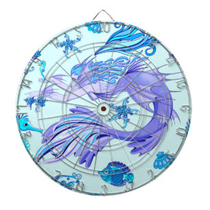 Mermaid Purple Fairy Creature Dartboard
