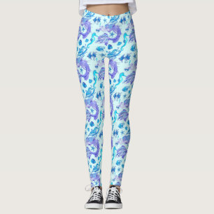 Mermaid Purple Fairy Creature Leggings