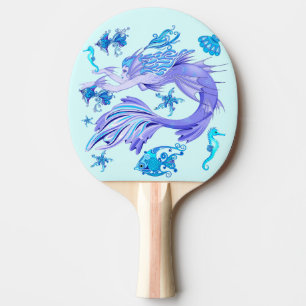 Mermaid Purple Fairy Creature Ping Pong Paddle