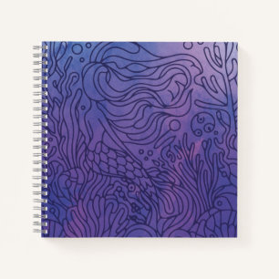 Mermaid - Purple Notebook