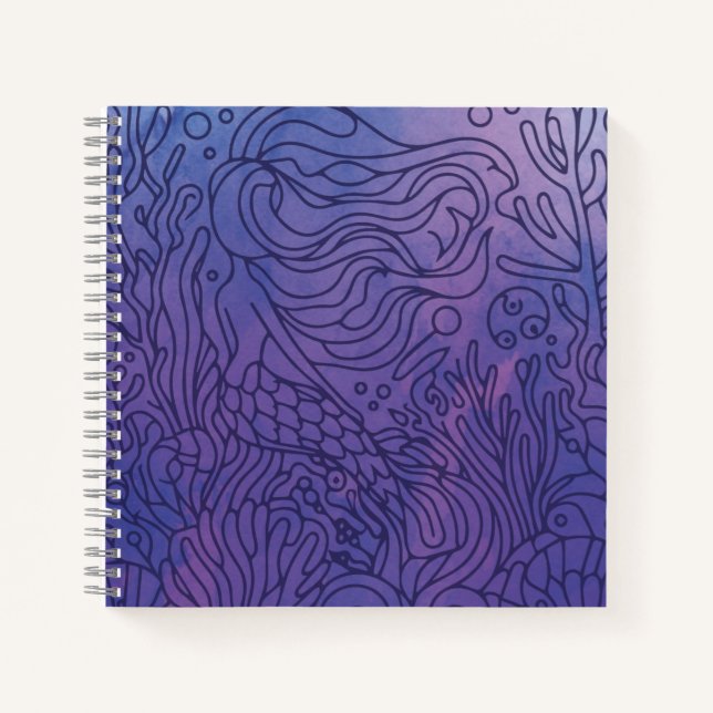 Mermaid - Purple Notebook (Front)