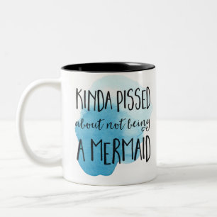 Mermaid Quotes Two-Tone Coffee Mug