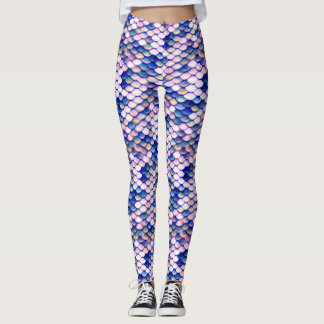 Mermaid Rose Skin Pattern Leggings