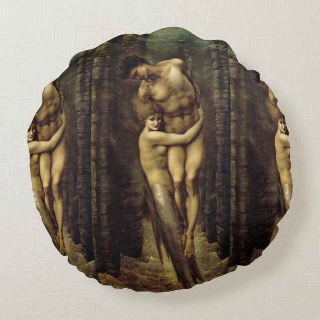 Mermaid Round Cushion (Back)