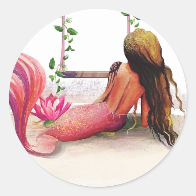 Mermaid’s Cove Classic Round Sticker (Front)