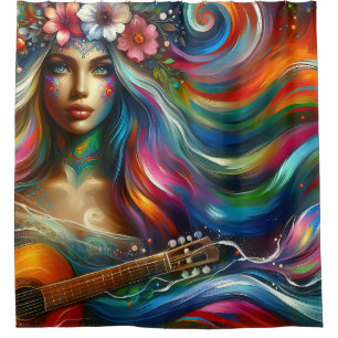 Mermaid’s Underwater Concerto,” Shower Curtain