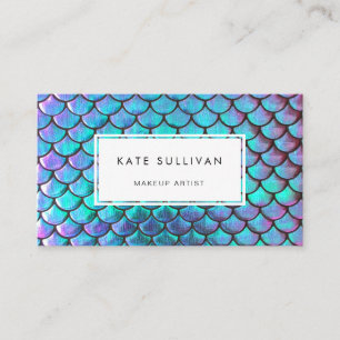 mermaid scale business card