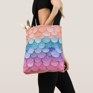 Mermaid Scale Colourful Pattern Tote Bag