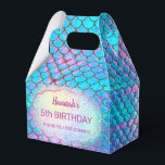 mermaid scale kids Birthday Favour Box<br><div class="desc">Little mermaid's Birthday favour box- please note the iridescence is only simulated</div>
