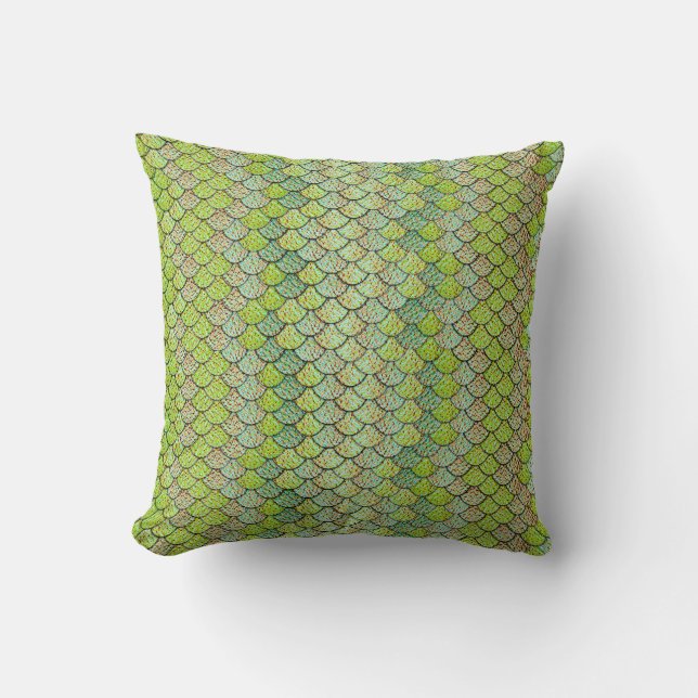 Mermaid Scale Pattern Cushion (Front)