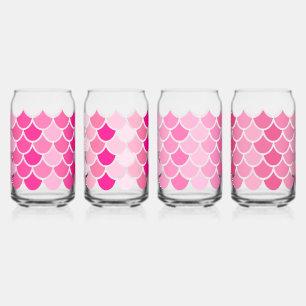 Mermaid Scale Set 3 Can Glass