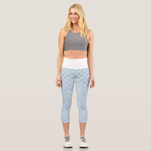Mermaid Scaled High Waisted Capri Leggings