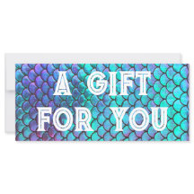 mermaid scales a gift for you card