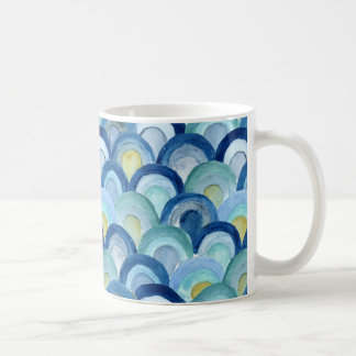 Mermaid Scales and Sea Glass Waves Mug