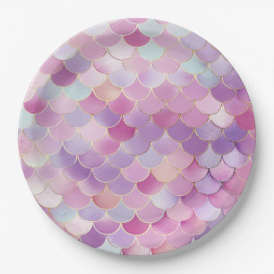 Mermaid Scales Birthday Party Plate