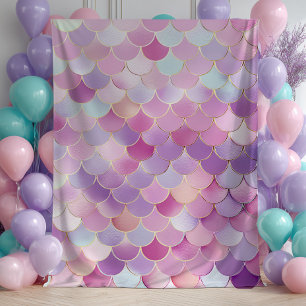 Mermaid Scales Birthday Party Tapestry