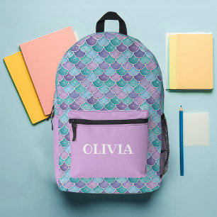 Mermaid Scales Custom Printed Backpack