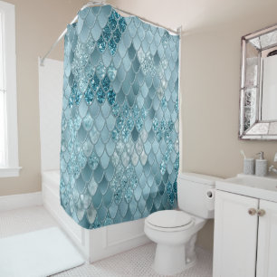 Mermaid Scales Glam #19 (Photo of Glitter Only) Shower Curtain