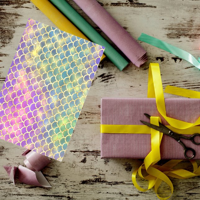 Mermaid scales gold puple green tissue paper (Creator Uploaded)