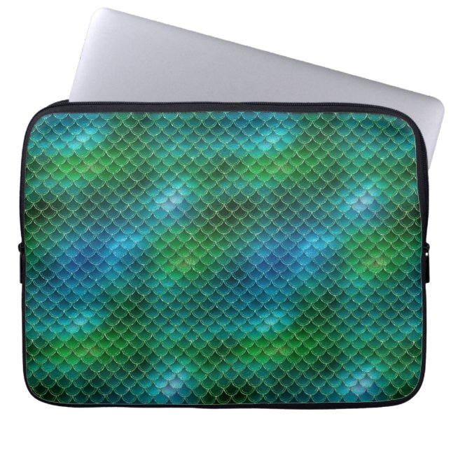 Mermaid Scales Laptop Sleeve (Front)