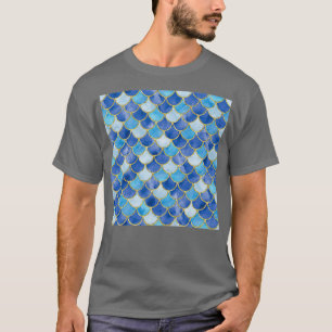 Mermaid Scales Neck Gator Blue Mermaid Scales 2 T-Shirt