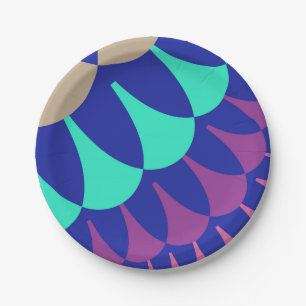 Mermaid Scales Paper Plate