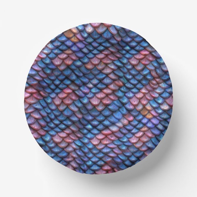 Mermaid Scales Paper Plate (Front)
