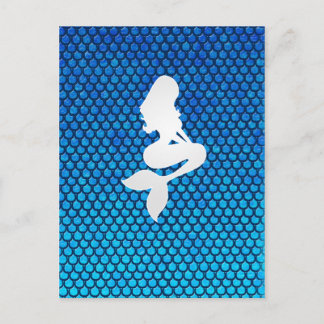 Mermaid scales postcard