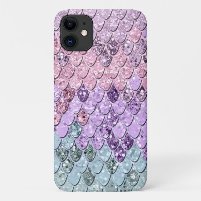 Mermaid Scales with Unicorn Girls Glitter #1 Case-Mate iPhone Case (Back)