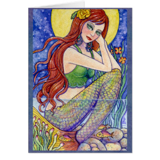 Mermaid Sea Fairy Fantasy Card by Ann Howard